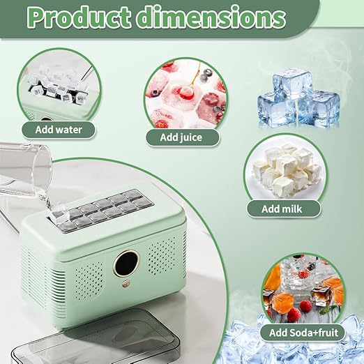 VYEMOYo Countertop Ice Maker Machine, Makes 12 Quickly