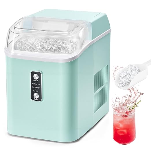 Olixis Nugget Ice Maker Countertop, 26LBS/24H Fast Production