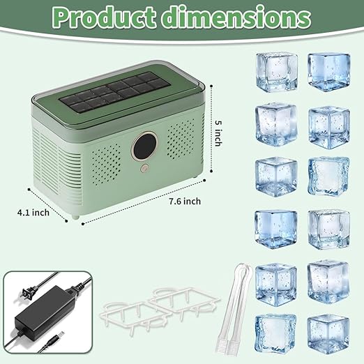 VYEMOYo Countertop Ice Maker Machine, Makes 12 Quickly