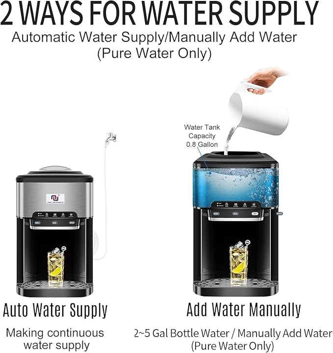 Nunet 3 - in - 1 Ice Maker, 4lb Ice Storage