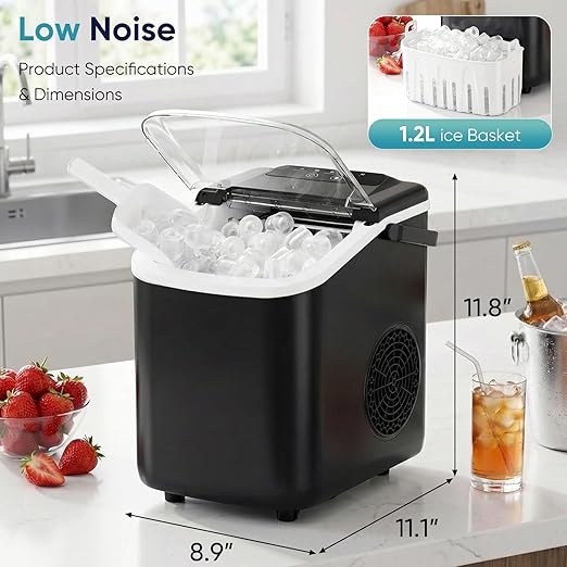 Dumos Ice Maker Countertop, 26lbs Daily