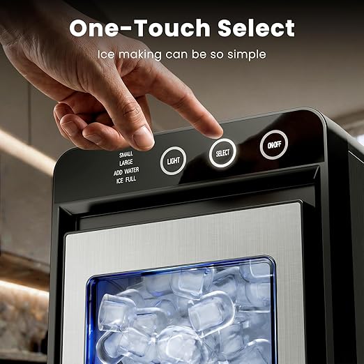 Electactic Countertop Ice Maker, 26Lbs Daily Ice Production
