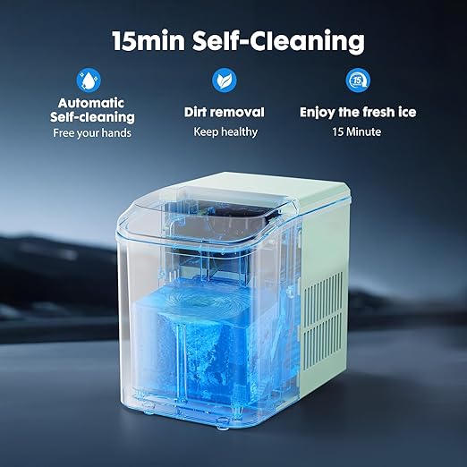 Olixis Nugget Ice Maker Countertop, 26LBS/24H Fast Production