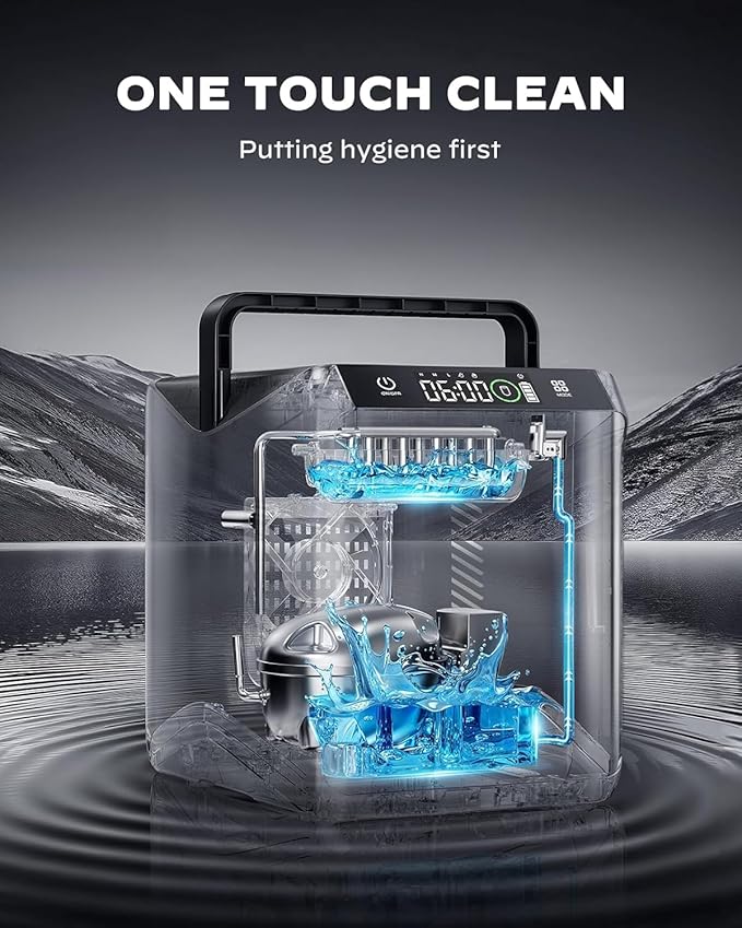 Silonn Battery-Powered Ice Maker with 4-Power