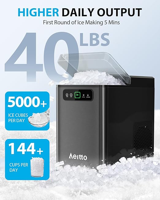 Aeitto Nugget Ice Maker Countertop (8651)