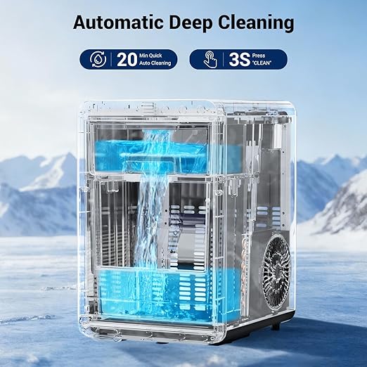 Tuatnut Nugget Ice Maker, 44lbs/24h Ice Makers Countertop