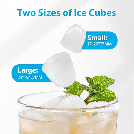 Aeitto Ice Makers Countertop, 9 Ice Cubes Release in 6 Mins