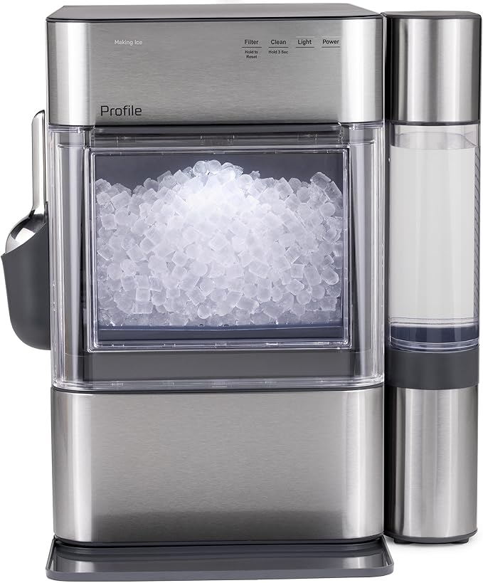 Profile GE Profile Opal 2.0 Ultra Nugget Ice Maker with .75 Gallon Side Tank and Scale...