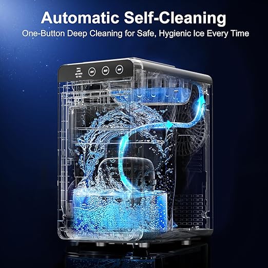 Kismile Ice Maker Countertop, Fast 8 Cubes in 6 Mins