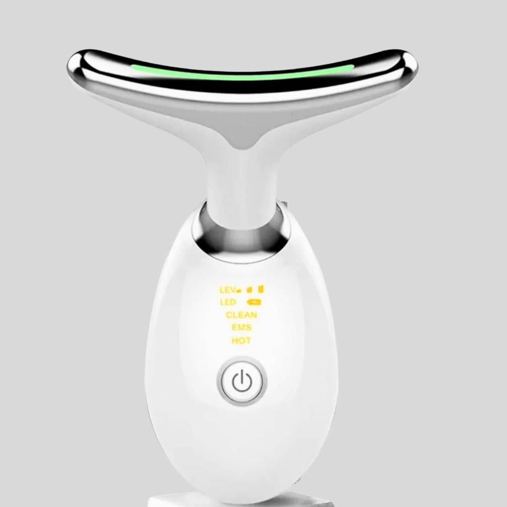 Rechargeable LED Facial Massager for Face & Neck - Vibrating Massager