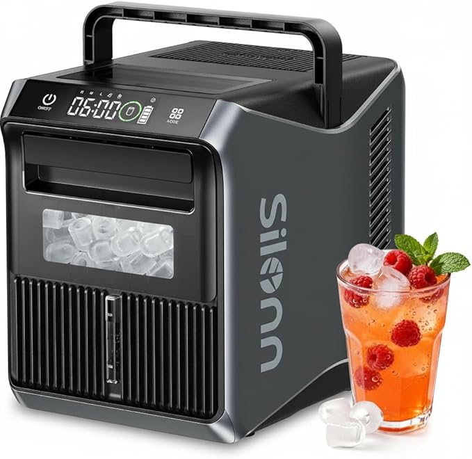 Silonn Battery-Powered Ice Maker with 4-Power