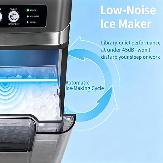 Cavevine Nugget ice Maker countertop with Side Tank