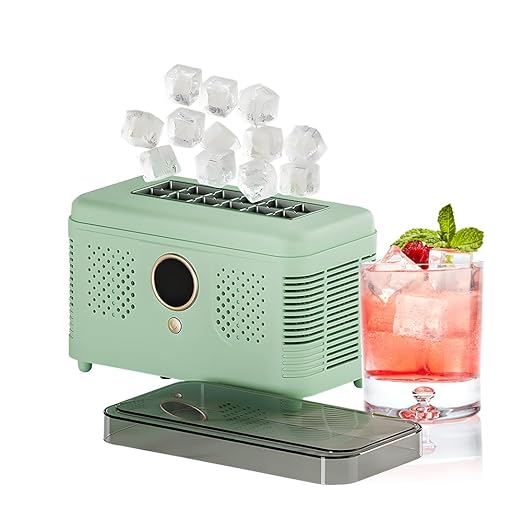VYEMOYo Countertop Ice Maker Machine, Makes 12 Quickly