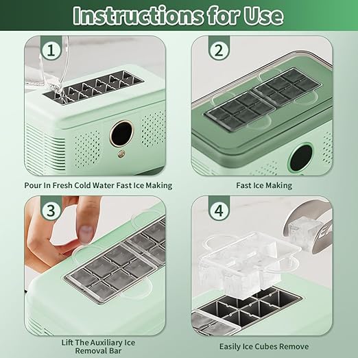VYEMOYo Countertop Ice Maker Machine, Makes 12 Quickly