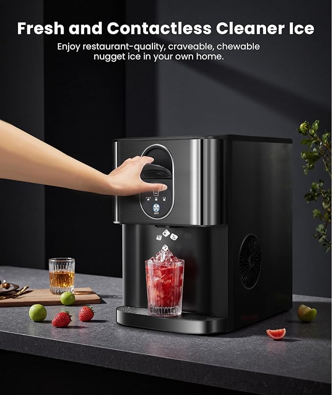 Cowsar Nugget Ice Maker Countertop, 2.4L Removable Water Tank