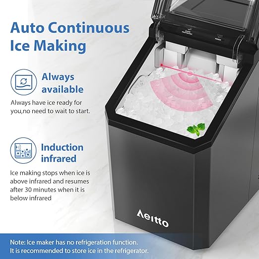 Aeitto Nugget Ice Maker Countertop (4747)