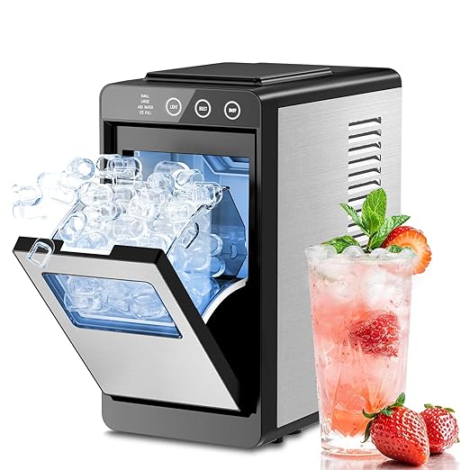 Kismile Ice Maker Countertop, Fast 8 Cubes in 6 Mins