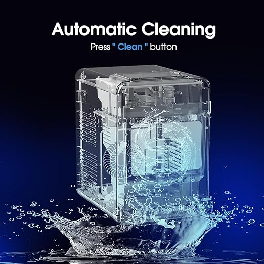 Soopyk Self Cleaning Countertop Nugget Ice Maker Machine with Ice Scoop 33lbs Daily...