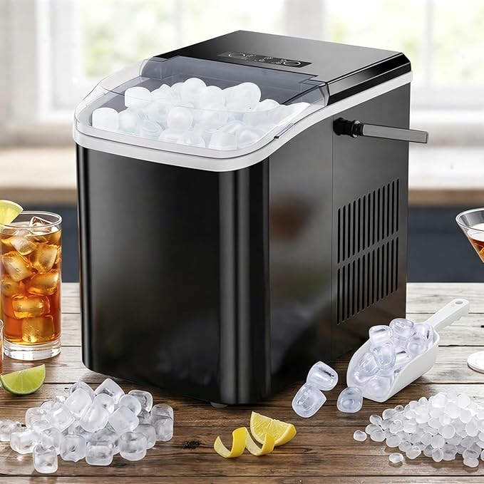 SageNest Portable Ice Makers Countertop with Handle, 26Lbs/24Hrs