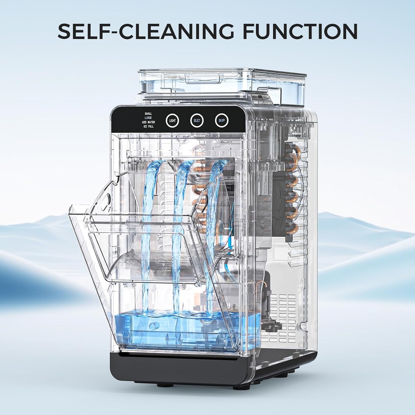 Cowsar Ice Maker Countertop, 26 lbs/24Hrs
