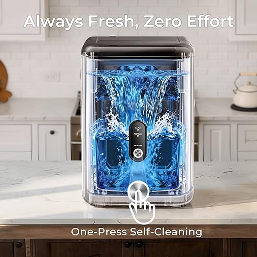ipolo Nugget Ice Maker Countertop: 33lb/Day