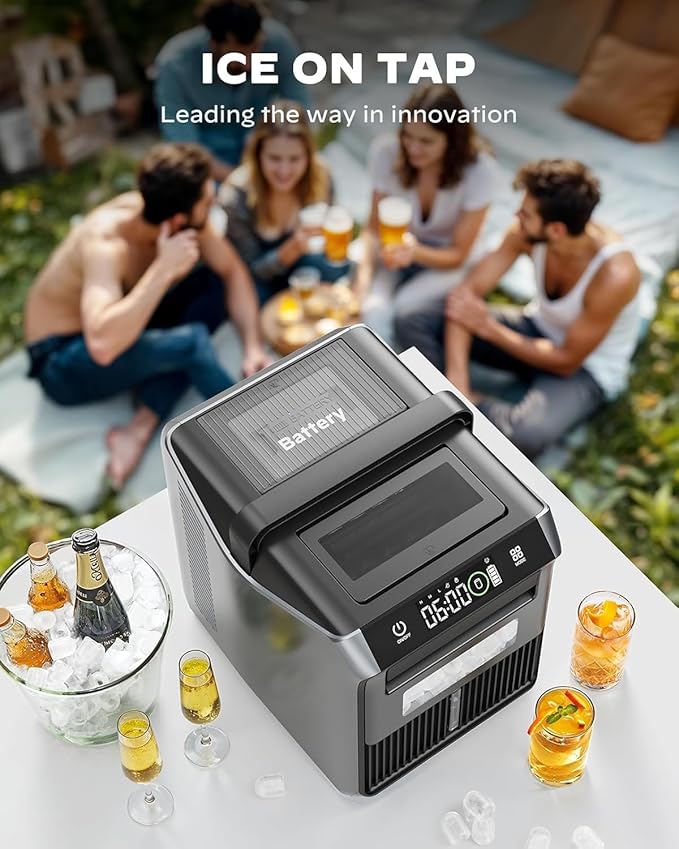 Silonn Battery-Powered Ice Maker with 4-Power