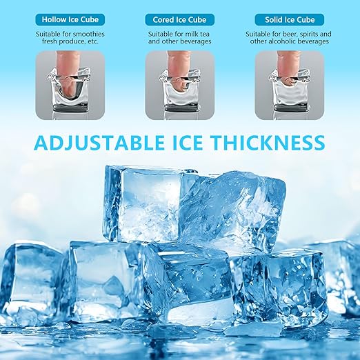 Seasand Ice Maker Countertop, 2 Ways to Add Water