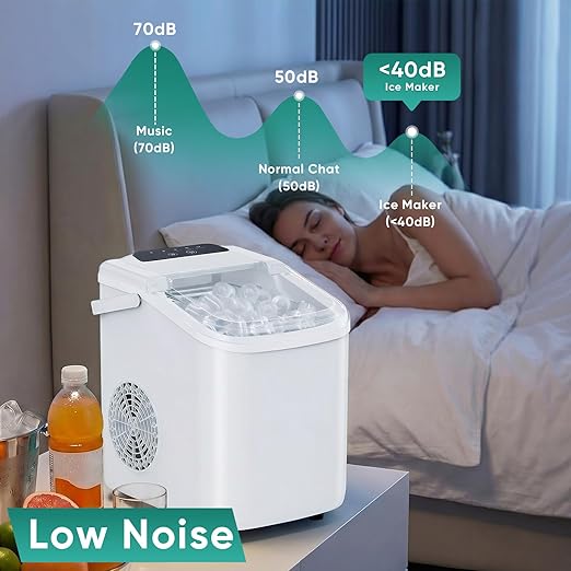 Olixis Countertop Ice Maker with Self-Cleaning