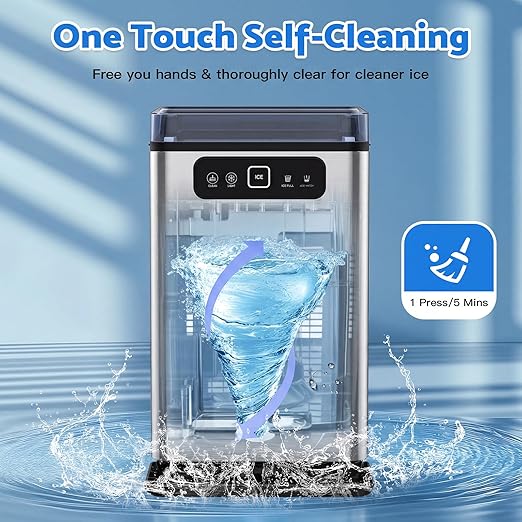 Momokova Nugget Ice Maker Countertop, Ready in 5 Mins