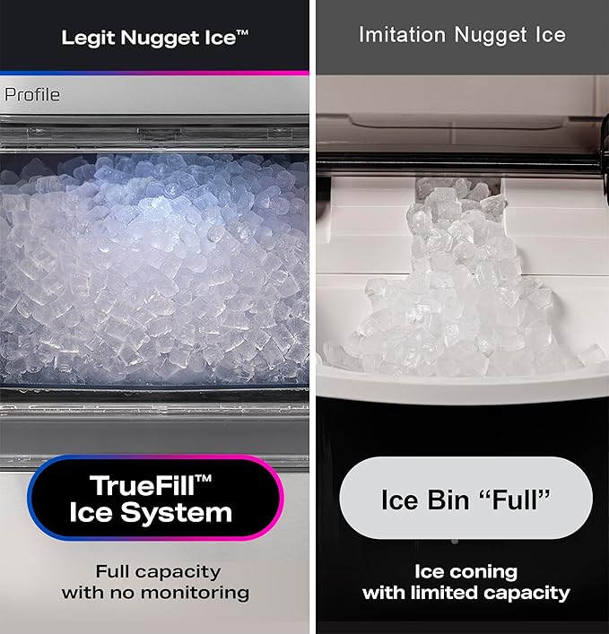 Profile GE Profile Opal 2.0 Ultra Nugget Ice Maker with .75 Gallon Side Tank and Scale...
